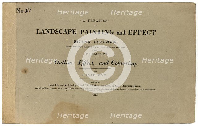 A Treatise on Landscape Painting and Effect in Water Colours: From the First Rudiments..., No. 10, 1 Creator: David Cox the elder.