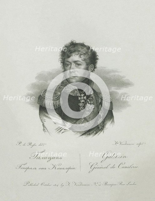 Portrait of Prince Dmitriy Vladimirovich Golitsyn (1771-1844), 1813.