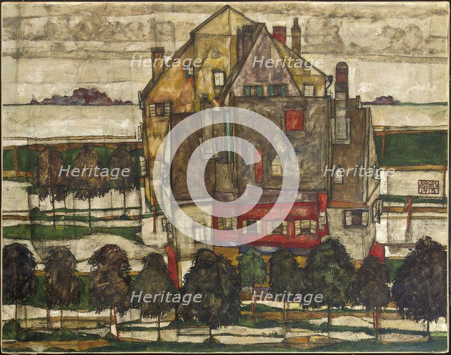 Single Houses, 1915. Artist: Schiele, Egon (1890–1918)