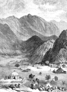 Sketches in the Soudan: the Defile of Haraza, in Kordofan, 1883. Creator: Unknown.