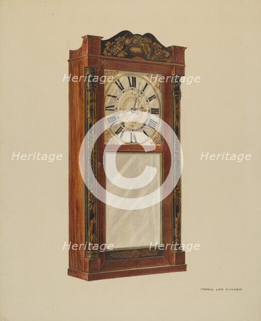 Mantel Clock, c. 1938. Creator: Francis Law Durand.