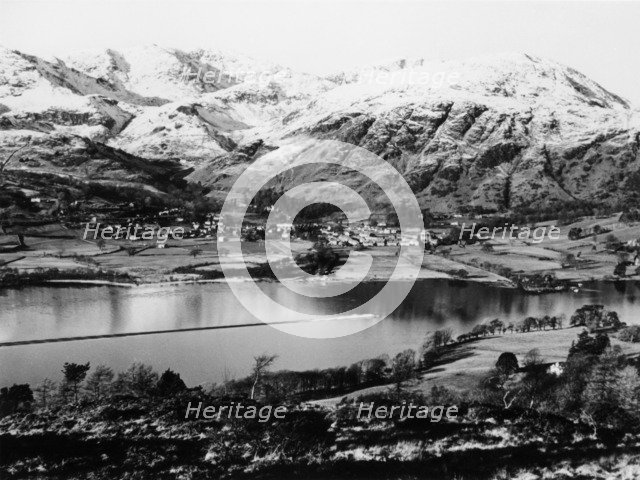 Bluebird K7 on Coniston Water, Cumbria, possibly Christmas Day, 1966. Artist: Unknown