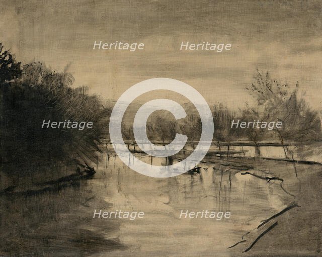 The Poprad near Strázky, 1910. Creator: Ladislav Mednyanszky.