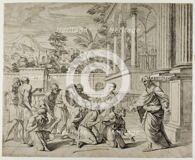 Joseph and his Brethren, c.1657. Creator: Pier Francesco Mola.