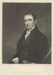 Rev. John Brodhead Romeyn, D. D., May 1, 1820., May 1, 1820. Creator: Asher Brown Durand.