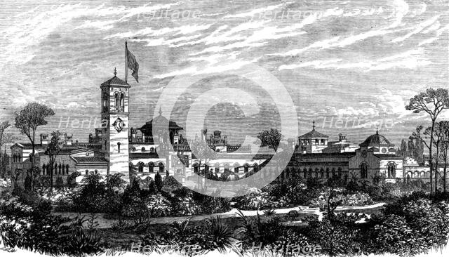 Residence of the British Legation at Teheran, 1873. Creator: Unknown.