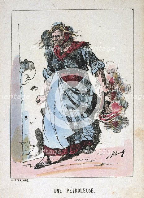 'Une Petroleuse', Paris Commune, 1871.  Artist: Anon