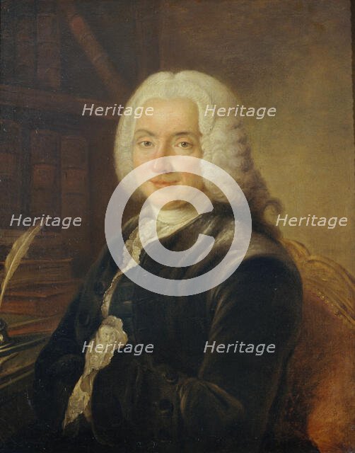 Portrait du président Charles-Jean-François Hénault (1685-1770), magistrat, membre de..., c1730. Creator: Claude Pougin de Saint-Aubin.