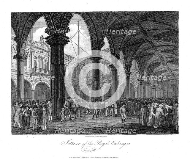 Royal Exchange, London, late 18th century. Artist: Unknown