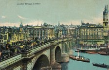 'London Bridge, London', c1910, (c1900-1930). Artist: Unknown.