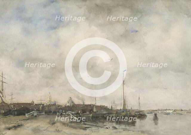 View of a city, 1882. Creator: Jacob Henricus Maris.