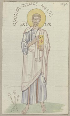 The Four Evangelists at the Atrium of the Main Entrance of St. Mark's Basilica...Luke, 1818-1843. Creator: Johann Anton Ramboux.