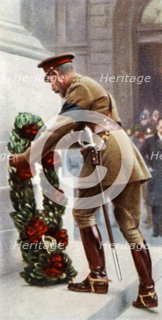 King George V at the Cenotaph, November 11th, 1920, (c1935). Artist: Unknown