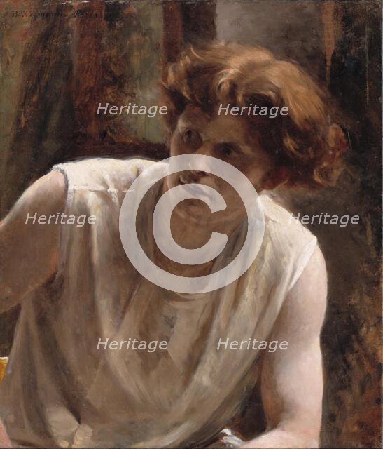 Study of a Female Model;, 1879-1882. Creator: Bertha Wegmann.