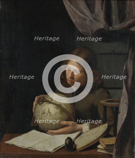 A Young Astronomer, ca 1685. Artist: Deuren, Olivier van (1666-1714)