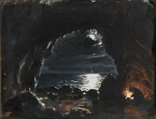 Cave Scene, mid-late 19th century. Creator: John O'Brien Inman.