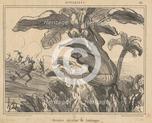 Dernière élévation de Soulouque, 19th century. Creator: Honore Daumier.