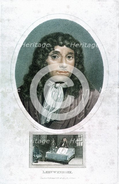 Anton van Leeuwenhoek (1632-1723), Dutch microscopist, c1810. Artist: John Chapman