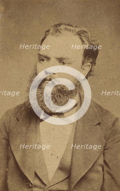 Portrait of the Composer Antonin Dvorak (1841-1904) , c. 1880. Creator: Anonymous.