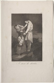 Caprichos: Out Hunting for Teeth. Creator: Francisco de Goya (Spanish, 1746-1828).