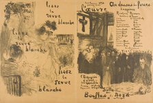 Read "La Revue Blanche" Transformed — Beyond Human Power, 1894. Creator: Edouard Vuillard.
