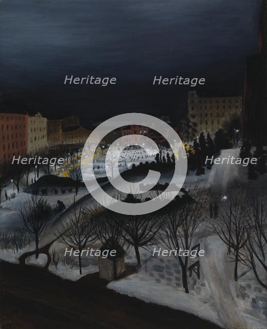 The Skating Rink, 1932. Creator: Sulho Sipila.