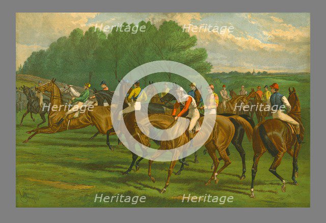 'A False Start - Derby', 1883.  Creator: John Sturgess.