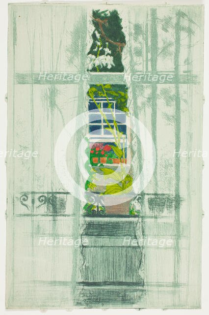 A Window Seen Through a Window, 1897. Creator: Theodore Roussel.