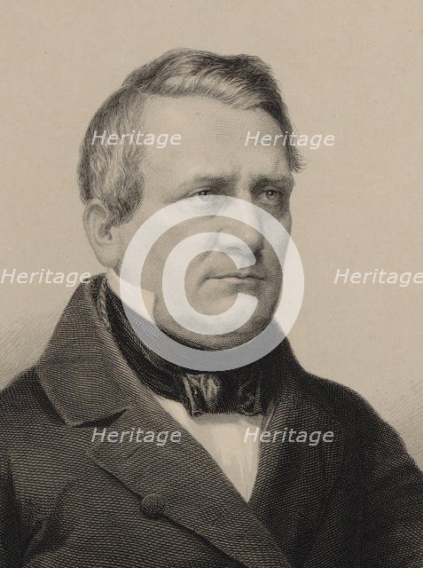 Portrait of the Composer Franz Lachner (1803-1890) , 1850. Creator: Schultheiss, Albrecht Fürchtegott (1823-1909).