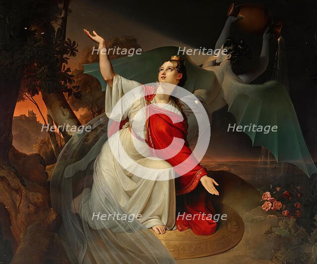 Austria and Cholera, 1835. Creator: Leopold Bucher.