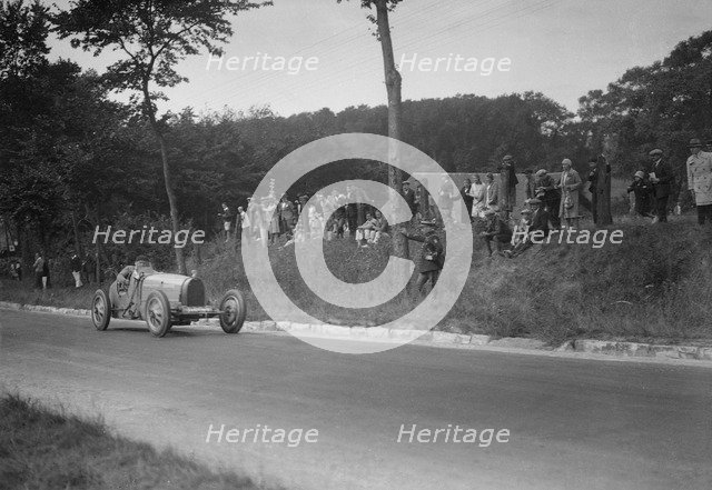 Bugatti Type 35 competing at the Boulogne Motor Week, France, 1928. Artist: Bill Brunell.