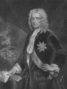 '"Robert Walpole, Earl of Orford." From the original of Jarvis, in the collection of Thomas Walpole, Creator: H Robinson.
