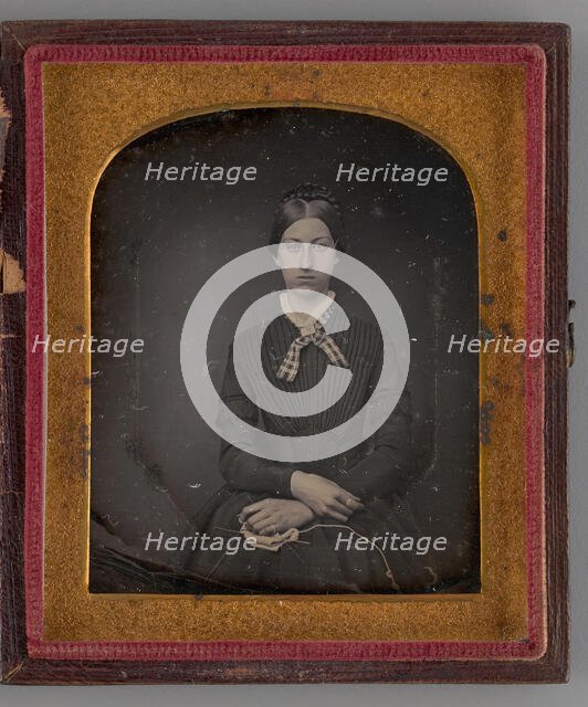 Untitled (Portrait of a Seated Woman), 1847. Creator: Unknown.