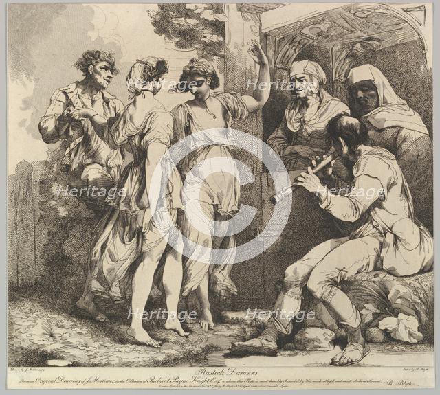 Rustick Dancers, November 9, 1780. Creator: Robert Blyth.
