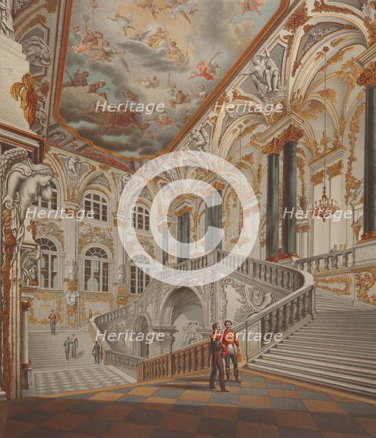 The Grand staircase of the Winter palace (Also known as Ambassador's staircase or Jordan staircase),