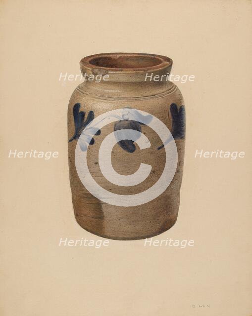 Jar, c. 1939. Creator: Elsie Wein.