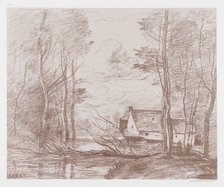 The Mill at Cuincy, Near Douai, 1871-72. Creator: Jean-Baptiste-Camille Corot.