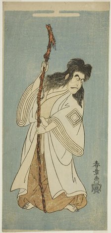 The Actor Ichikawa Danjuro IV possibly as Tenjiku Tokubei in the play "Tenjiku Tokubei..., c. 1768. Creator: Shunsho.