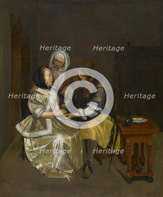 A Glass of Lemonade, c1664. Creator: Gerard Terborch II.