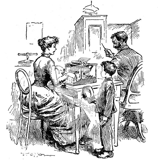 Female typist, 1893. Artist: Unknown