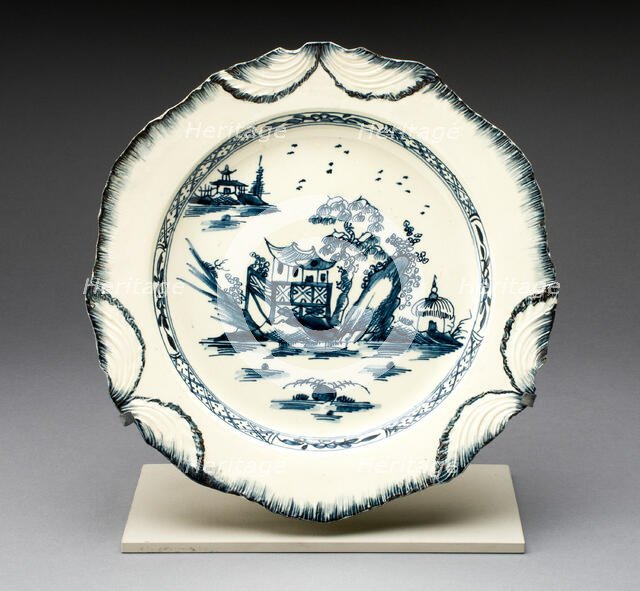 Plate, Staffordshire, 1780/89. Creator: Staffordshire Potteries.
