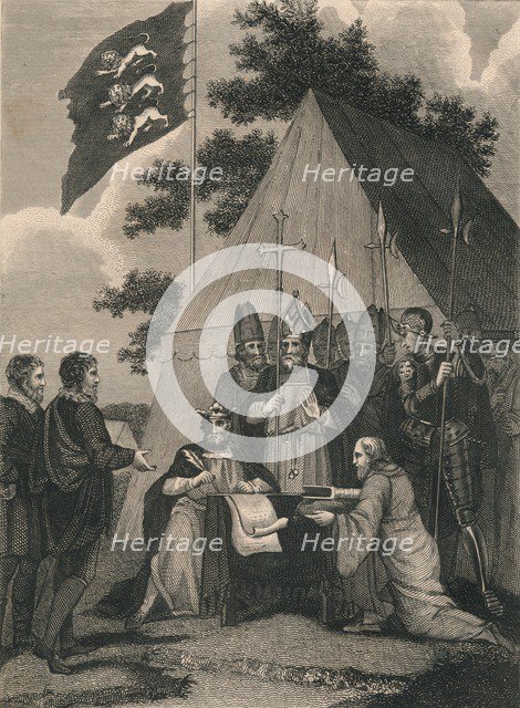 Magna Charter Signed by King John, 1215, (c19th century). Artist: Unknown