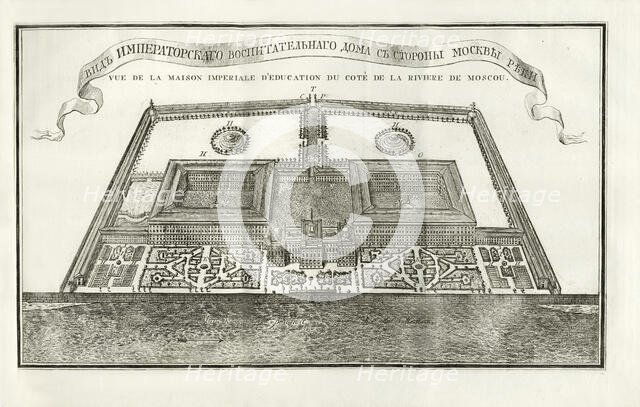 Plan of the Moscow Orphanage (Foundling Home), 1775. Creator: Anonymous.