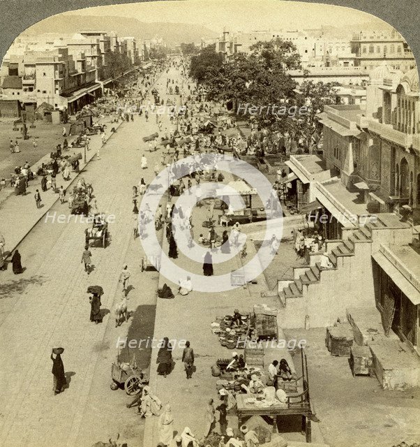 Jauhri Bazaar, Jeypore, Orissa, India.Artist: Underwood & Underwood