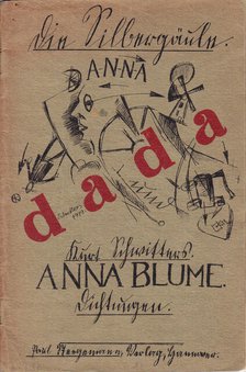 Cover for "Die Anna Blume" , 1919. Creator: Schwitters, Kurt (1887-1948).