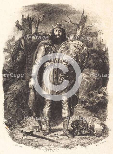 Vercingétorix, 1829. Creator: Delacroix, Eugène (1798-1863).