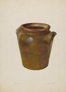 Preserving Jar, c. 1938. Creator: Clyde L. Cheney.