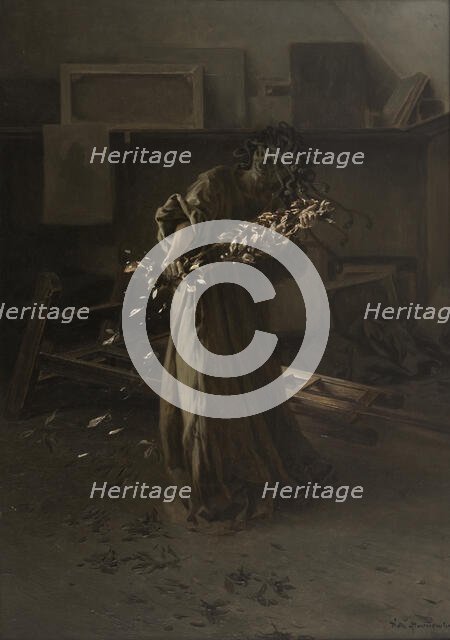 Phantoms in the Studio-Despair, between 1883 and 1885. Creator: Piotr Stachiewicz.