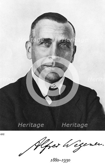 Alfred Lothar Wegener, German geophysicist and meteorologist. Artist: Unknown