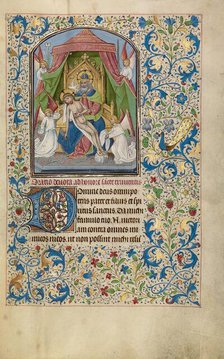 The Throne of Grace Trinity; Arenberg Hours, early 1460s. Creator: Willem Vrelant.